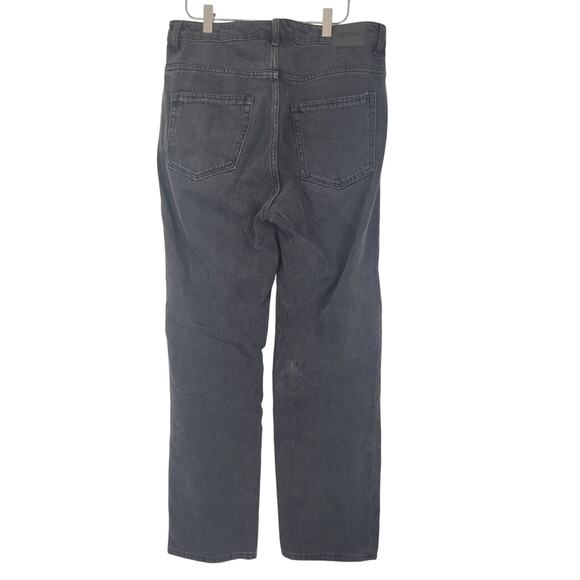 Weekday Voyage Jeans 31/30 Womens Black Dark Wash High Rise Bootcut Denim - Picture 4 of 8